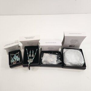 Avon Lavish Woods & Turquoise Necklace Earrings Gift Sets NEW